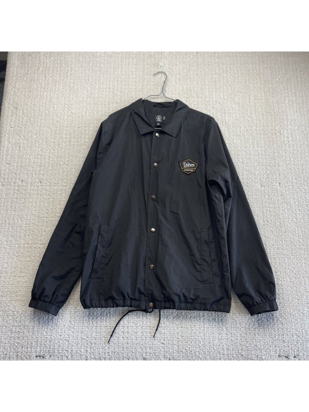 Y2K Volcom Water Resistant 600mm Rain / Wind Jacket Men’s M Black Skater